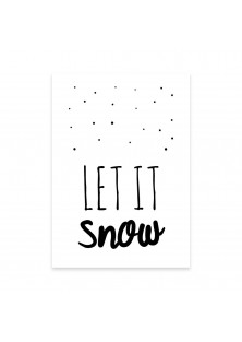 Kerstkaart "Let It Snow"