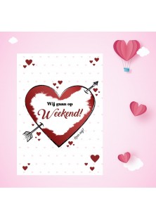 Valentijn kraskaart zonder namen