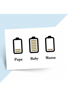 Geboortekaartje batterij