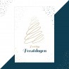 Kerstkaart prettige feestdagen