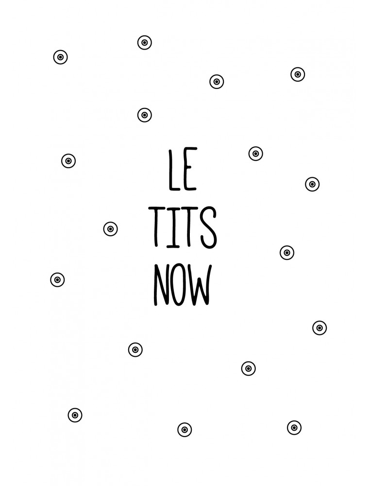 Kerstkaart "Le Tits Now"