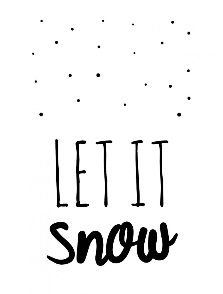 Kerstkaart "Let It Snow"