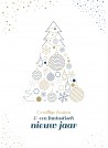 Kerstkaart gezellige feesten