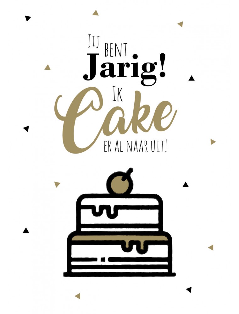 Verjaardagskaart "cake" Verjaardagskaart "cake"