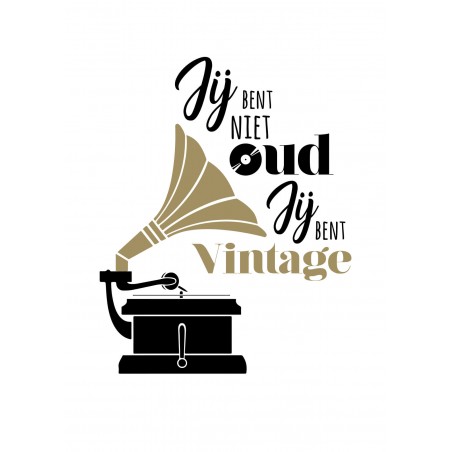 Verjaardagskaart "Vintage"