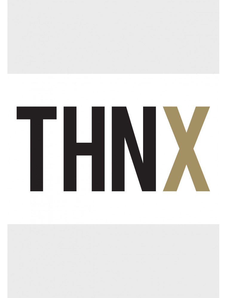 Bedankingskaart "THNX"