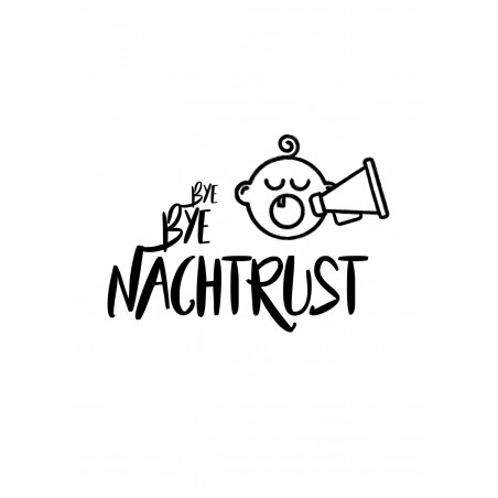 Geboortekaart "Bye Bye Nachtrust"