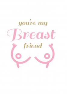 You're my breast friend valentijn wenskaart