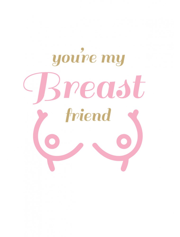 You're my breast friend valentijn wenskaart