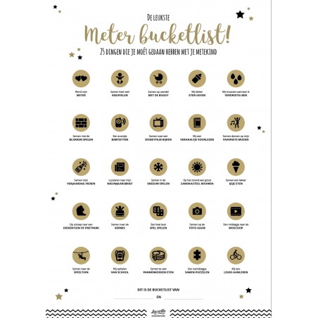 Meter bucketlist krasposter