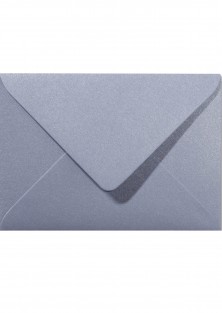 Luxe zilveren envelop "Shiny silver"
