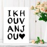 Wenskaart "Ik Hou Van Jou"