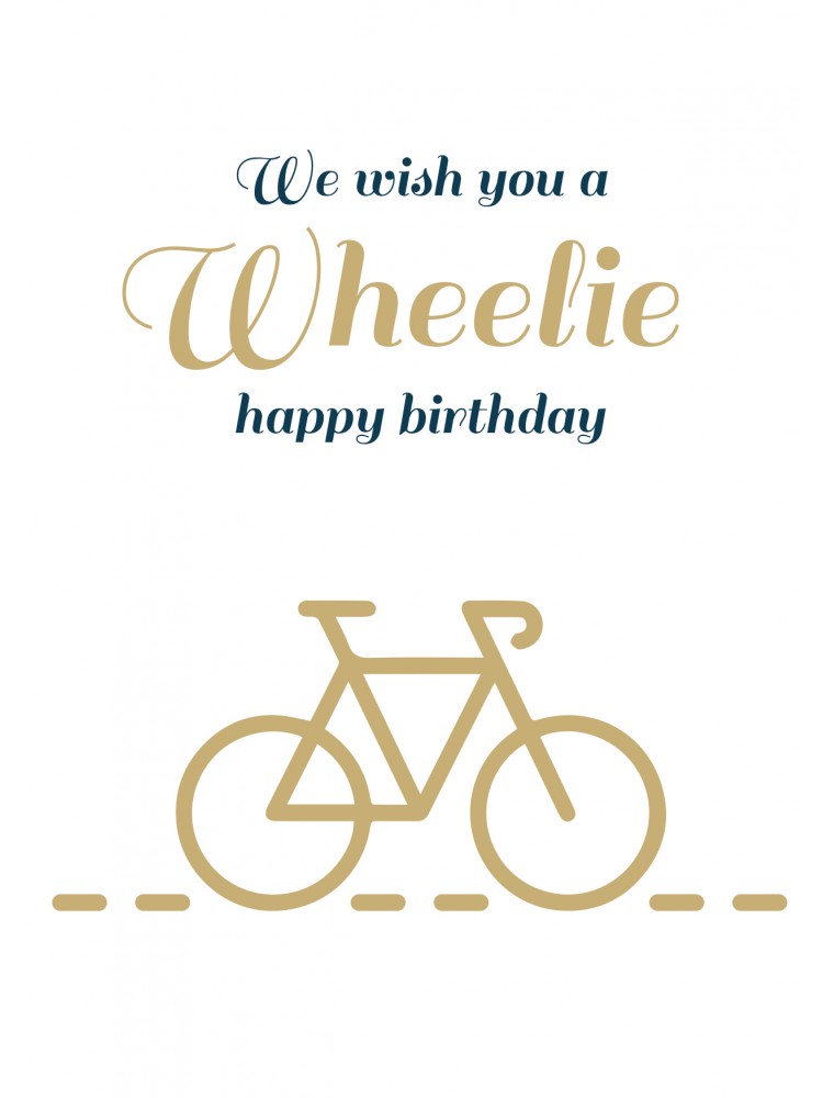 Pakket van 10: Wheelie happy birthday Pakket van 10: Wheelie happy birthday