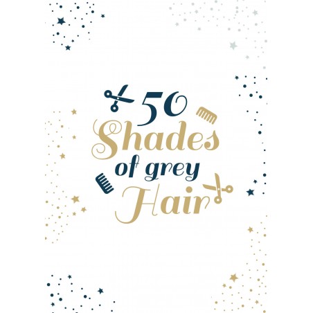 Pakket van 10: Verjaardagskaart grey hair