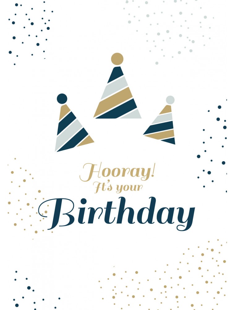 Pakket van 10: Verjaardagskaart hooray it's your birthday