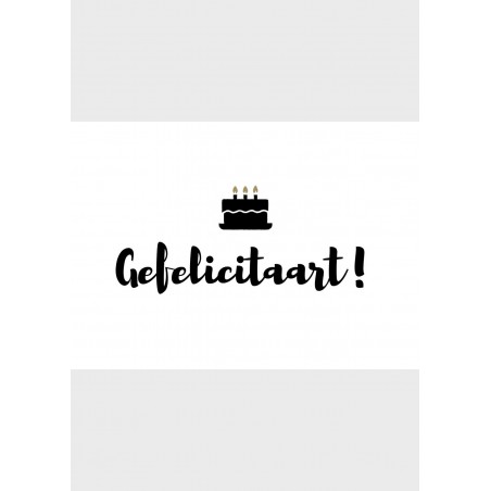 Pakket van 10: Verjaardagskaart "Gefelicitaart"
