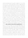 Pakket van 10: Verjaardagskaart "Woordpuzzel"