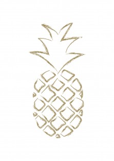 Pakket van 10: Wenskaart "Pineapple"