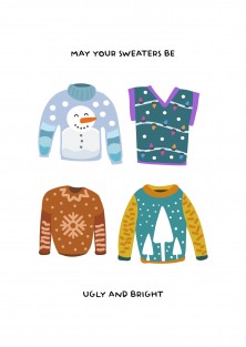 May your sweater be ugly - Grappig kerstkaart