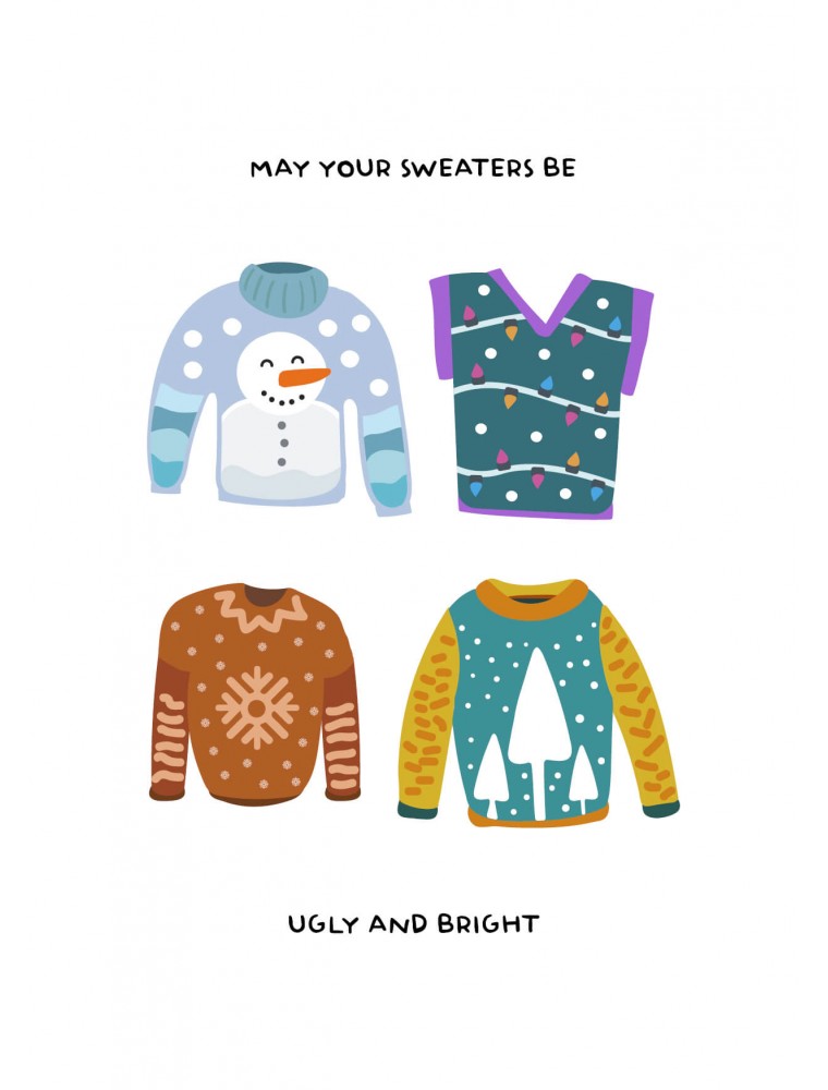 May your sweater be ugly - Grappig kerstkaart