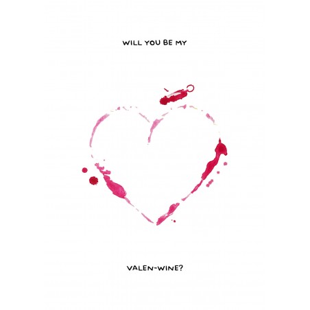 Will you be my valenwine - Valentijnskaart
