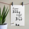 Kerstkaart "Light My Fire"