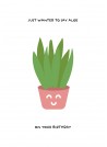 Plant verjaardagskaart met aloe vera - Lacarta