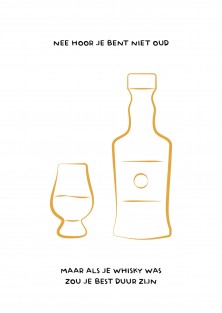 Verjaardagskaart whisky - Lacarta