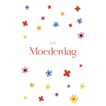 Fijne moederdag - Moederdag kaartje met bloemen