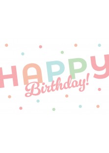 Verjaardagskaart happy birthday horizontaal - Lacarta