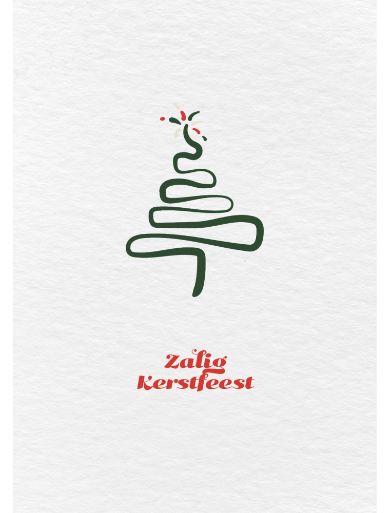 Kerstkaart Kerstboom - Kerstkaart met omslag Kerstkaart Kerstboom - Kerstkaart met omslag