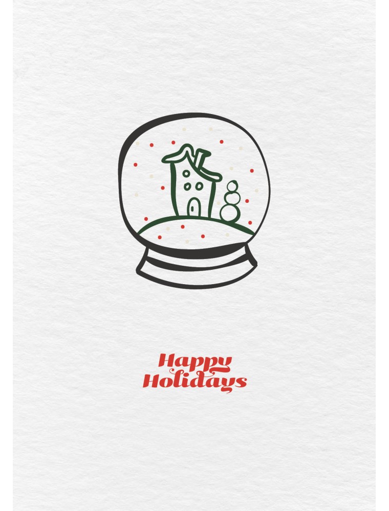 Kerstkaart Schuddebol - Kerstkaart met omslag