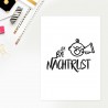 Geboortekaart "Bye Bye Nachtrust"