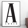 Naamposter "Hoofdletter"