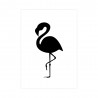 Wenskaart "Flamingo Black"