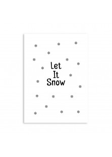 Kerstkaart "Let It Snow 2"
